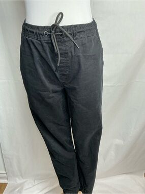 2224 - Bluenotes Black Men's Drawstring Jogger Pants